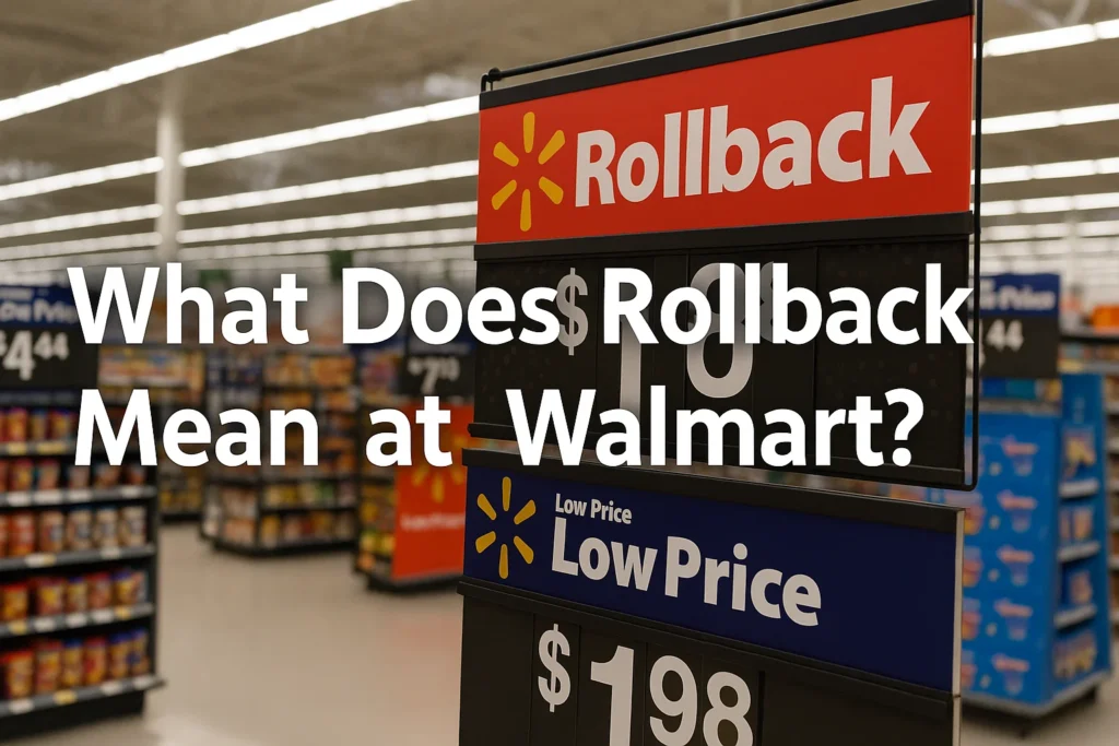 What Does Rollback Mean at Walmart?