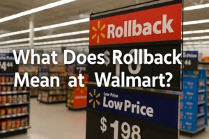 What Does Rollback Mean at Walmart?