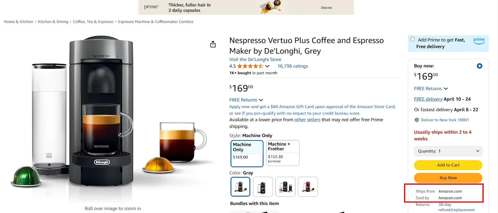 picture showing amazon 1p model