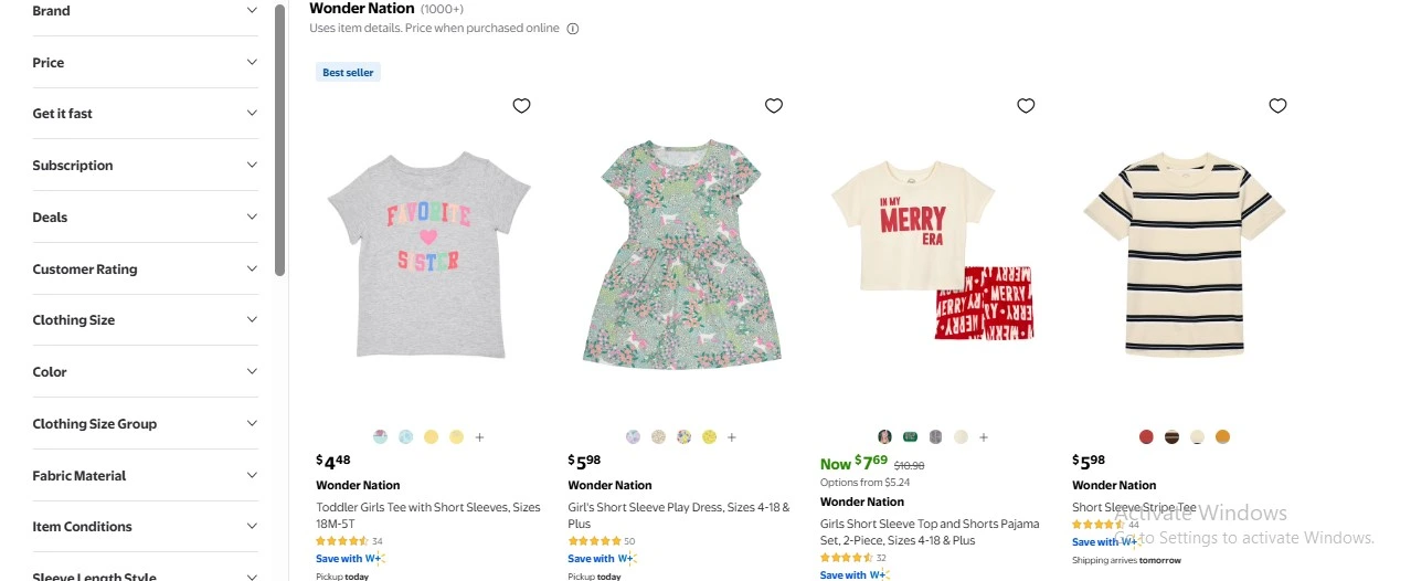 Wonder Nation walmart private label brand