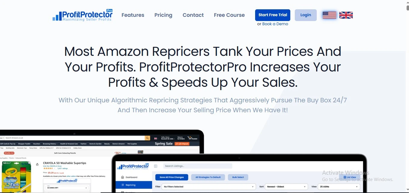 picture showing Profit Protector Pro an amazon repricer tool