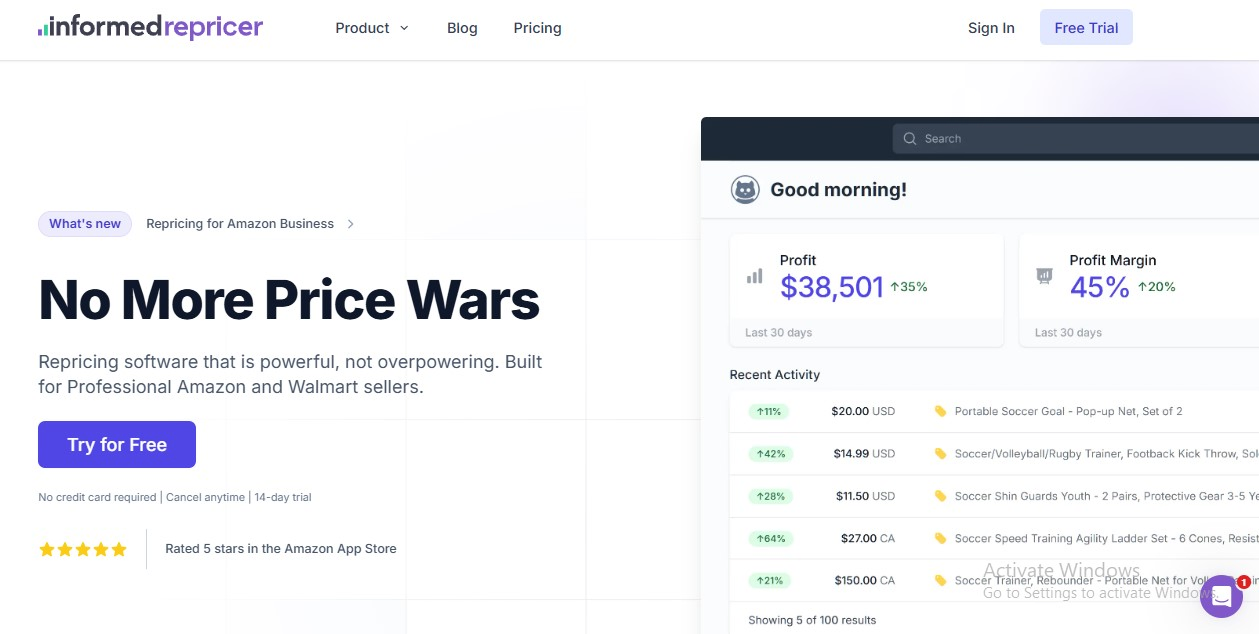 picture showing informed repricer an amazon repricer tool