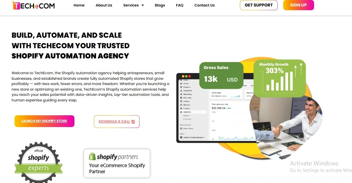 techecom shopify automation agency